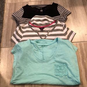 Lot Of 3 Motherhood Maternity T Shirts